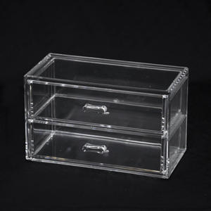 Clear Green Plastic Mini Chest Drawer for Cosmetics - Product Image 2