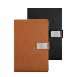 Juego de cuaderno A5 personalizado para estudiantes, Bloc de notas magnético, planificador de bolsillo con hebilla, portalápices, Funda de cuero PU, caja de regalo incluida - Product Image 2