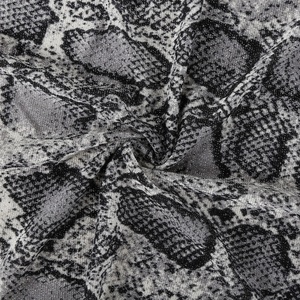 Benzersiz tasarımlar hayvan baskı desen poli spandex yılan cilt metalik kumaş - Product Image 4
