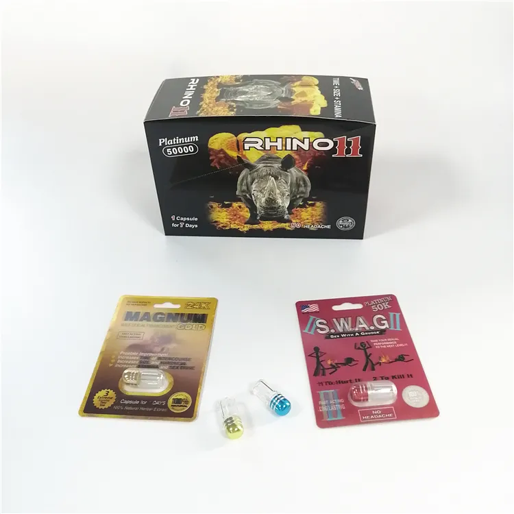 Rhino 11 magnum 24k, pilules pour améliorer le sexe masculin, blister, carte 3D, stock en gros,