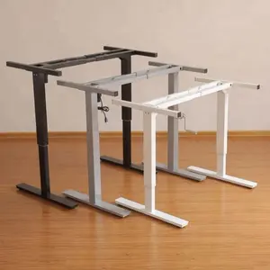 low price motorized electric single motor height adjustable workstation desk in black or white or grey colour