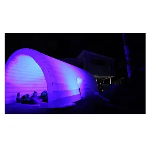 Açık şişme sinema igloos ile LED ışık/şişme sinema tünel çadır/şişme çadır için cep sinema