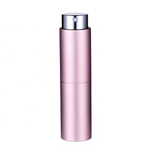 Atomizador <span class=keywords><strong>de</strong></span> botella <span class=keywords><strong>de</strong></span> perfume <span class=keywords><strong>de</strong></span> giro <span class=keywords><strong>de</strong></span> aluminio recargable <span class=keywords><strong>de</strong></span> Color rosa <span class=keywords><strong>de</strong></span> 8ml 10ml 20ml con logotipo personalizado - Product Image 3