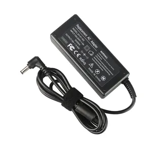 Venta al por mayor 19V 3.42A 65W Laptop AC/DC adaptador de cargador de adaptador de CA para Acer Asus Toshiba Power adaptador de 5,5*2,5mm