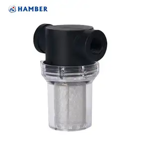 Automatic backwash efficiently thoroughly vacuum cleaner inline treatment filters water strainer with stainless steel mesh