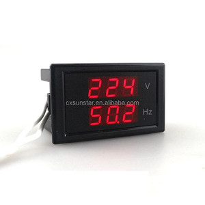 Máy Đo Tần Số AC 80-300.0V 45-65HZ Hiển Thị Kép Đo Tần Số Điện Áp Vôn Kế Hertz/HZ Với Đèn Led Màu Đỏ - Product Image 1