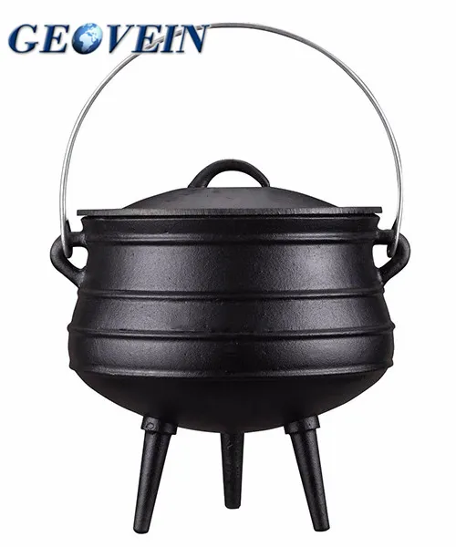 Esterno Del Sud Africa Calderone/Mini Ghisa Potjie Pentola 3 legged Pentole