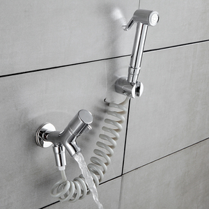 Fapully Chrome ABS Туалет Биде Душевая насадка Showerhead shattaf спрей ванная комната опрыскиватель ручной биде - Product Image 2
