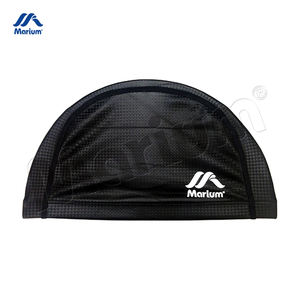 หมวกว่ายน้ำไนลอนสำหรับผู้ใหญ่หมวกว่ายน้ำแบบธรรมดา PU หมวกอาบน้ำอุปกรณ์เสริม - Product Image 2