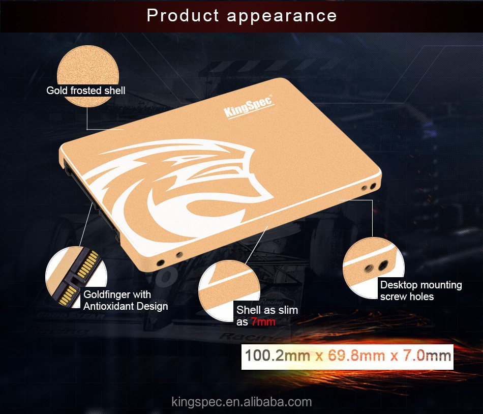 KingSpec горячий продавать 64 ГБ 2.5 дюймов SATA3 твердотельный накопитель для игр и сервер 64 ГБ SATA III SSD жесткий диск