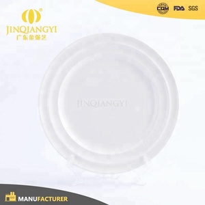 A granel barato de cerámica <span class=keywords><strong>platos</strong></span> de porcelana + cerámica blanca llana <span class=keywords><strong>platos</strong></span> - Product Image 3
