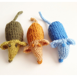 Nuovissimo Giocattolo Animale Imbottito Personalizzato all'Uncinetto a Forma di <span class=keywords><strong>Topo</strong></span> per Gatti - Product Image 2