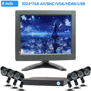 8 Inç HDM <span class=keywords><strong>I</strong></span> Monitör 1024x768 Çözünürlük Ekran Taşınabilir 4:3 TFT LCD Mini HD Renkli Video Ekran Destek HDM <span class=keywords><strong>I</strong></span> VGA BNC AV - Product Image 4