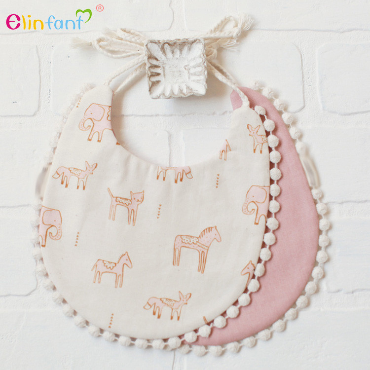 Fabric Factory OEM service China to make baby bibs with string