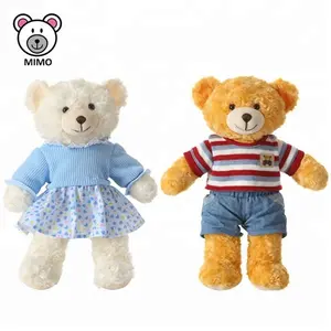 ぬいぐるみ男の子と女の子のカップルテディベアおもちゃ服卸売格安ぬいぐるみぬいぐるみテディベア