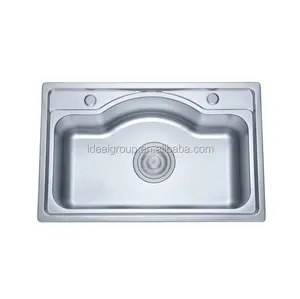 commercial 12mm thickness 304 dishwasher small plastic gray stainless steel double galley kitchen sink