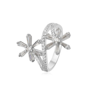 Anello Nuziale in Argento <span class=keywords><strong>Italiano</strong></span> 925 con Diamante, Fornitura Diretta dalla Fabbrica - Product Image 4