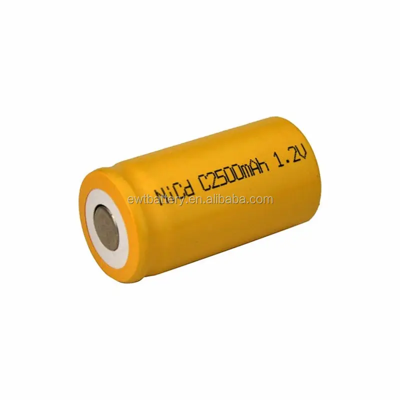 Hot sale 1.2v ni cd battery ni-cd c 2500mah 1.2V nicd c rechargeable battery cell