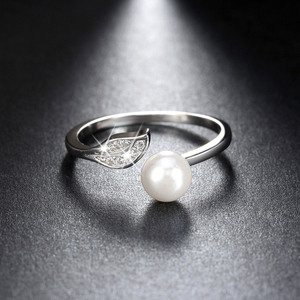 RINNTIN SR16 nuovo Design anello in argento Sterling con perle supporto vuoto per montaggio di perle per gioielli <span class=keywords><strong>da</strong></span> <span class=keywords><strong>donna</strong></span> regalo - Product Image 4