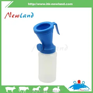 Neue art Cattle Dippmittel Tassen mit Anpassbare druck logo/Kunststoff PE Grün farbe Dippmittel Tasse Rückgabetyp für milchkühe