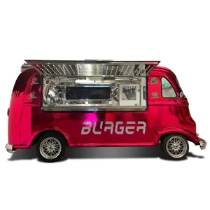 factory price Pizza Trailer Vintage Mobile Kitchen Restaurant Hot Dog Vending Cart Beer Bar Airstream Food Truck for sale