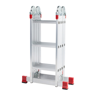 <span class=keywords><strong>Escalera</strong></span> Extensible Multiusos <span class=keywords><strong>de</strong></span> <span class=keywords><strong>Aluminio</strong></span> <span class=keywords><strong>de</strong></span> 12 Peldaños y 3.5 <span class=keywords><strong>Metros</strong></span> con Bisagra Grande <span class=keywords><strong>Plegable</strong></span> - Product Image 2