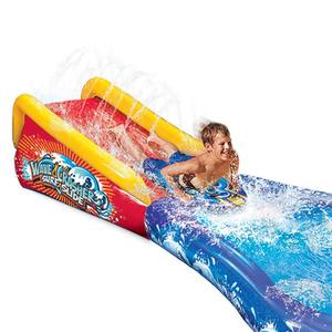 WATERHAN Tavola da Surf Gonfiabile in PVC Spessore 5MM, Scivolo d'Acqua per Bambini, Forma Rotonda/Rettangolare, <span class=keywords><strong>Kit</strong></span> di <span class=keywords><strong>Riparazione</strong></span> - Product Image 4