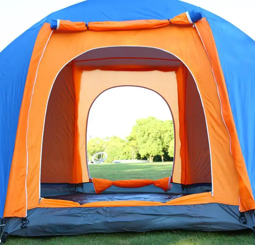 6-8 Person Large Camping Tent for Outdoor Camping and Hiking with Double Layer and 2 Doors(HT6083-8)