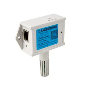 Sensor de temperatura e umidade industrial ethernet logger