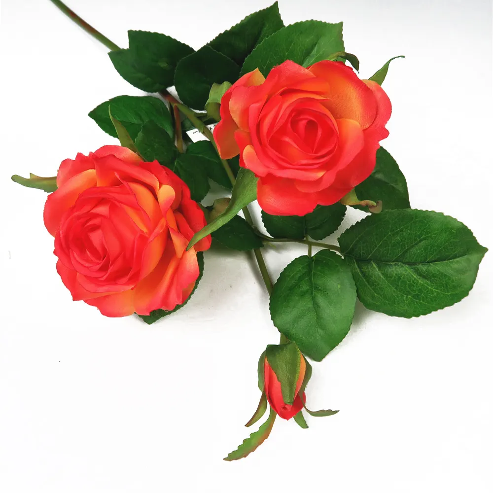 19" best seller artificial lively color big rose flower for wedding decoration artificial flower