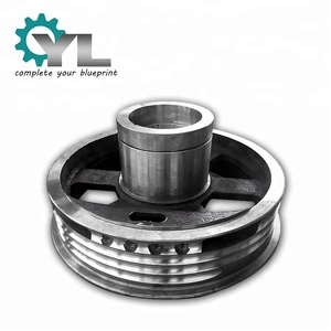 Büyük boy kayışlı kasnak volan kasnağı için çeneli kırıcı kasnak tekerlek - Product Image 6