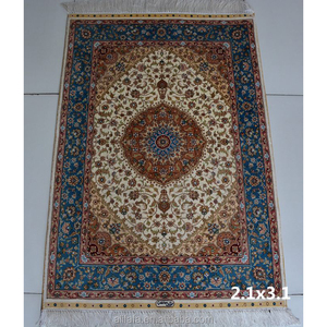 Oriental china persian handknotted silk area rug