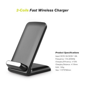 Avec 9 V 2A Sans Fil Qi Charging Pad Stand Pour Samsung <span class=keywords><strong>Galaxy</strong></span> S7 S7 Bord <span class=keywords><strong>S6</strong></span> <span class=keywords><strong>S6</strong></span> Bord <span class=keywords><strong>S6</strong></span> Bord Plus Rapide sans fil <span class=keywords><strong>chargeur</strong></span> - Product Image 5
