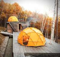 Petite tente dôme de jardin en forme d'igloo avec maison dôme en PVC, tente géodésique, maison dôme