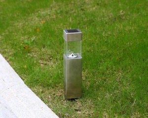 Luces Solares LED para Camino de Acero Inoxidable. Luces Solares para Caminos de Jardín, Patio y Senderos. Diseño Cuadrado Moderno, Camino Solar para Jardín - Product Image 4