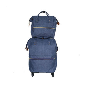Sac à roulettes en Polyester, <span class=keywords><strong>valise</strong></span> souple, sac à roulettes, ensemble de sac à bagages, chine, personnalisé, pas cher, voyage pliable, OEM 100, vente en gros - Product Image 2