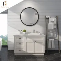 Simplee — meuble de salle de bain en PVC, armoire en bois massif brossé, nouveau design