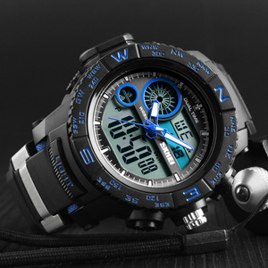 Azul del reloj Skmei 1332 la doble tiempo wr 5atm a prueba de golpes a prueba de Relojes hombres chrono de fecha deporte reloj - Product Image 5