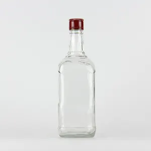 Garrafa de vidro de licor 330ml vazia personalizada forma
