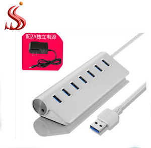 ฮับ USB พอร์ต6 7 8พอร์ต USB 12V 7พอร์ต USB พร้อมสวิตช์เปิด/ปิด + อะแดปเตอร์แปลงไฟ AC EU/US - Product Image 5