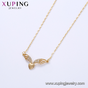 44396 핫 세일 아름다운 숙녀 보석 최신 스타일 윙 추가 하트 모양의 펜던트 목걸이 - Product Image 3