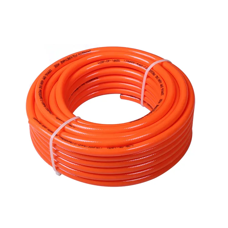 Free sample Custom reinforced color flexible fiber pu braided hose