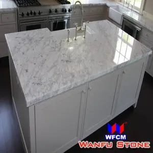 Mặt Bàn Bằng Đá Cẩm Thạch Trắng Bianco Carrara Chất Lượng Tốt Nhất Cho Nhà Bếp