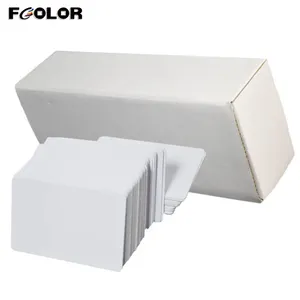 FCOLOR 4 Hours Fast Ship Blank Inkjet CR80 30 Mil PVC Cards