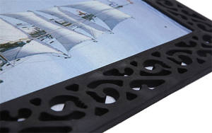 Retenir L'eau Froide-Résistant Polyester Matériel Voile Conception Non-Glissement Natte De Plage - Product Image 4