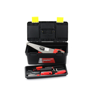 G-711 11 ''プラスチックハードウェアツールボックスオーガナイザー、透明な蓋と取り外し可能なトレイ付き - Product Image 2