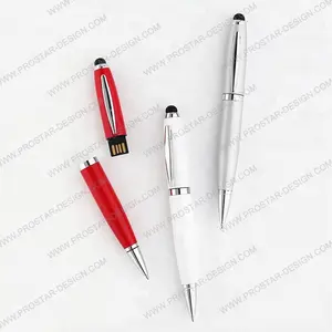 Promosi Kualitas Tinggi Usb Flash Drive/Pulpen Warna Logam Pen Usb 4GB / 8GB / 16GB