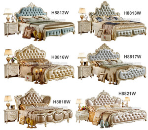 H8816W, lujo, chiniot, muebles, cama king, juego de edredón - Product Image 5