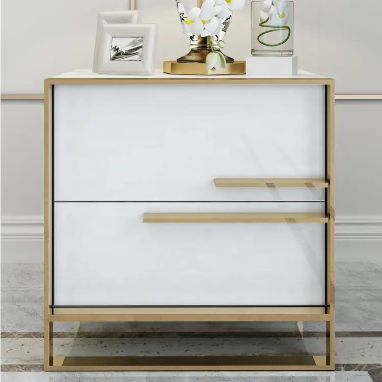 Simple modern bed night stand with drawer