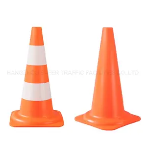 Standar Karet PVC 28*28 Cm Dasar Jalan Kecil Kerucut Pipa PVC Cone